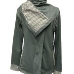 Kyodan  Womens Gray Stripe Full Zip Fitness Athletic Activewear Jacket Size L NWT Photo 0