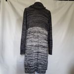 EXPRESS  Sweater Womens Dress Sz M Preppy Marled Fall Cozy Cowl Neck Hombre Gray Photo 5