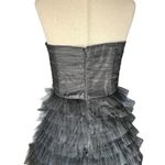 David's Bridal David’s Bridal Short Strapless Tiered Tulle Dress Photo 7