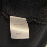 J.Jill Love Linen Black Button Front Short Sleeve Top 100% Linen Size M Photo 4