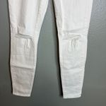 Current/Elliott  The High Waist Stiletto‎ Jeans Size 25White Distressed NWT Photo 5