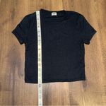 ARITZIA SUNDAY BEST Ribbed Baby Tee Short Sleeve Black size Small Photo 3