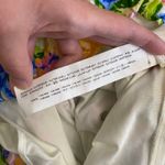 ZARA  Yellow Floral Print Ruched Ruffled Spaghetti Strap Mini Dress Size S‎ Beach Photo 10