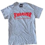 Thrasher Skateboarding Magazine Grey and red short sleeve t-Shirt size small Photo 1