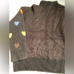 THML  heart knit Pattern Black Sweater small NWT Photo 8