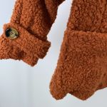 Free People  Rust Burnt Orange Shearling Teddy Jacket Size: XS Photo 3