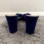 Veronica Beard NEW Ganita Knit-Front Heels in Blue Suede Photo 9