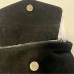 Vera Pelle Crossbody Purse Black Genuine Suede & Leather Bag NWT MADE IN ITALY Photo 12