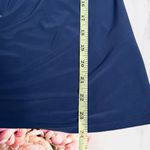 🍁Tiana B Blue Embellished Ruched Blouse Size M Photo 4