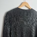 Christopher & Banks NWT Women’s Black Metallic Open Front Cardigan Size X-Large Photo 7