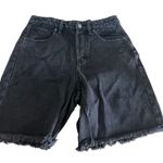 Wild Fable  Women's Black Wash Wide-Leg Bermuda Jean Shorts - Size 4 - NWT Photo 0
