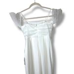 Lulus  NWT Profound Glamour Ivory White Pearl Off-the-Shoulder Tulip Maxi Dress Photo 8