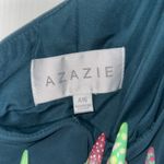 Azazie  Lizzy Pine A-Line One Shoulder Chiffon Maxi Dress Photo 7