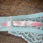 PINK - Victoria's Secret Victoria’s Secret PINK Lace Push- Up Halter Blue Bra Size Medium Photo 5