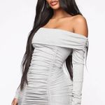 FashioNova Simple Perfection ruched mini dress Photo 0