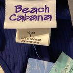 Beach Cabana Swim size brand new with tag navy blue with light blue colors Size L Photo 4