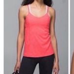 Lululemon 4 Run for Gold Electric Coral Tank Pink Bra Photo 6