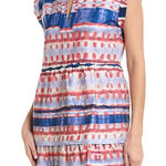 Marie Oliver  Sawyer Mini Dress Tiered Tie Dye V-neck Size XS Photo 0