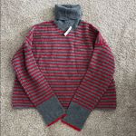 Madewell Wool Waffle-Knit Turtleneck in Stripe Photo 4