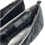 Chico's  black velvet ballerina flats size 8 Photo 4