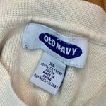 Old Navy  Y2k Beige Striped Sweatshirt Womens XLarge Photo 12