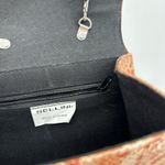 Bellini Faux Snake Print Orange Flap Bag Crossbody Y2k Boho Photo 7