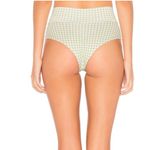 Montce Swim High Rise Bottom Gingham White Green Medium‎ Photo 4