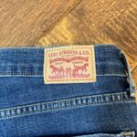 Levi's Classic Bootcut Jeans Size 27 Short Petite Dark Wash Denim Frayed Raw Hem Photo 3