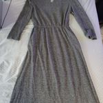 Periwinkle Grey lace collar Cottagecore Feminine Modest Dress size 16 vintage Gray Photo 8