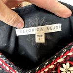 Veronica Beard NWOT Giuliana Black Beaded Embroidered Linen Floral Midi Dress Photo 7