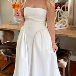 Anthropologie  Strapless White Dress Photo 0