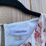 Calvin Klein  Top Womens‎ medium Multicolor Abstract Watercolor white pink… Photo 2