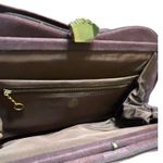 Vintage Virginia Art Slip Cover Purse Handbag Shoulder Bag Brass Lock MCM Brown Photo 4