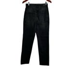 EXPRESS Super High Waisted Black Tonal Snakeskin Print Slim Ankle Jeans NWT Photo 5