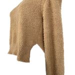 FAVLUX Teddy Knit Textured Sweater Crewneck Beige Tan Size Small Photo 6