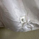 Victor Costa White Embroidered Floral Lined Coat 1X Long Jacket Mandarin Collar Photo 8