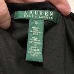 Ralph Lauren Lauren  Black 100% Linen Fit & Flare Skirt Photo 2