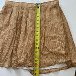Old Navy  Women’s Skirt Mustard Yellow White Herringbone Print Size Small Photo 5