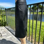 BCBGMAXAZRIA “Natilie” or “Natalie” faux leather black pencil skirt sz S Photo 3