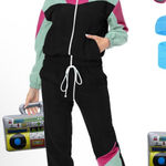 NWT Retro Women's Black & Pink Tracksuit & Accessories Photo 0