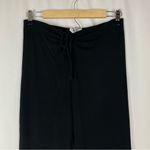 Princess Polly  | Black Ribbed Knit High Rise Pants 6 Photo 1