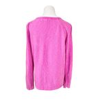 Lilly Pulitzer Pippin Sweater Cockatoo Pink MEDIUM Chenille Knit Designer Bright Photo 3