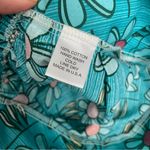 Harmony Scrub Hat Floral Lightweight Elastic Band Retro Boho Cotton Green USA Photo 7