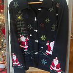 Onque Casuals Christmas Sweater XL Multicolor Black Size L Photo 0