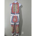 Maurie & Eve Jumpsuit Womens Size L White Floral Print Sleeveless Romper Size L Photo 5