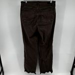 Judy Blue  90's High Rise Frayed Hem Straight Fit Jeans Stretch Denim Brown 11/30 Photo 4