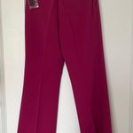 Uniqlo Fuchsia Pink Cropped Straight Leg Dress Pants Slacks Trousers NWT Photo 4