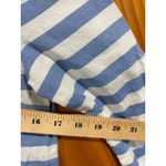 J.Crew Blue White Stripe Popover Button Front Shirt Top 100% Cotton Size 0 Photo 5