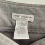Worthington  Grey Pleated Hem Pencil Classic Fit Skirt Type 10 Business‎ Workshop Photo 2