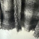 The Limited  Scandal Collection Gray Fringe Knit‎ Cardigan Sweater Wool Blend Photo 4